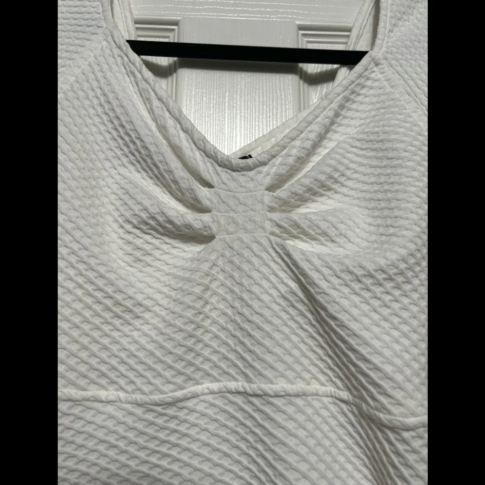 Too Good to Be True Criss Cross Cut Back Ribbed Mini Dress - Picture 5 of 12